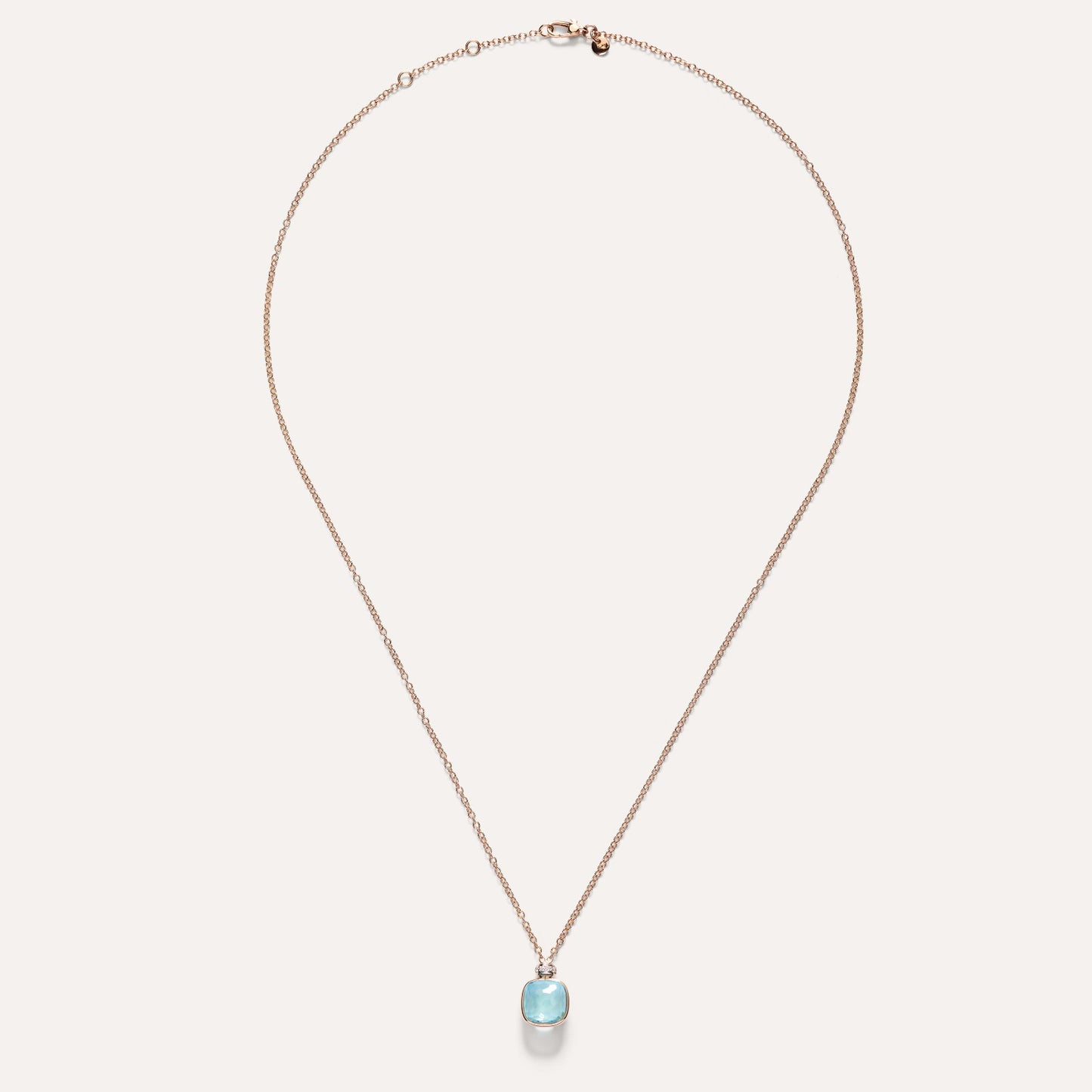 Paris Fashion Sky Blue Topaz Necklace