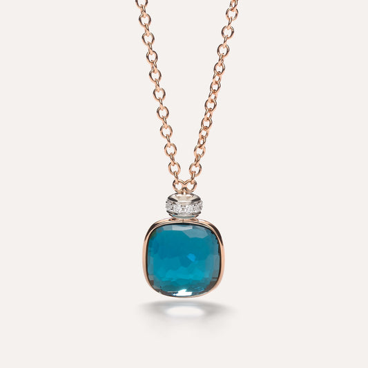 Paris Fashion Blue Topaz Necklace