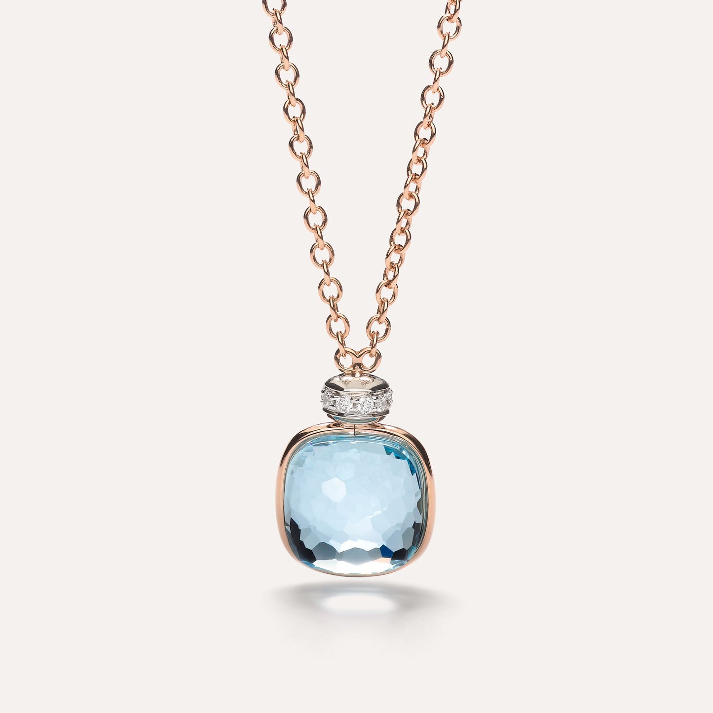 Paris Fashion Sky Blue Topaz Necklace